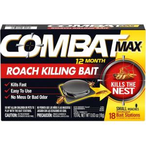 imageCombat Max 12 Month Roach Killing Bait Small Roach Bait Station ChildResistant 18 Count18ct Pack of 1